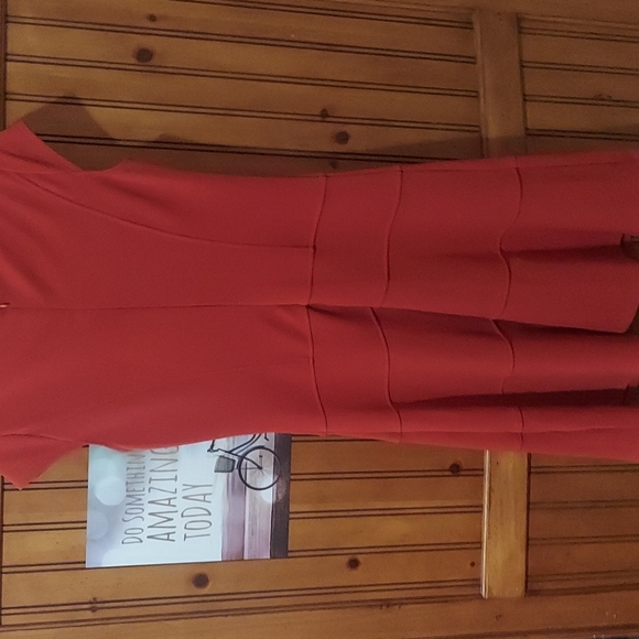 Sharaagano textured midi flare dress - Picture 2 of 2